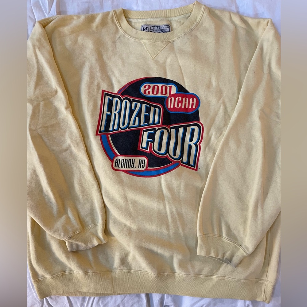 2001 NCAA Frozen Four sweatshirt.